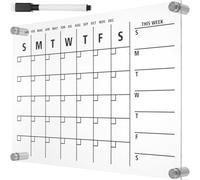 POPETPOP Weekly Plan Board White Board Easy to Clean Draw Pictures Simple Design Acrylic Desktop for Wedding Party