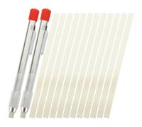 POPETPOP Welding Marker Pens and Flat Soapstone Holder Set with Textured Grip for Steel and Aluminum Marking