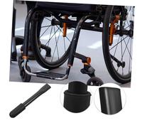 POPETPOP Wheelchair Brake Handle Extension Rod Black Cap Ergonomic Brake Lever Extenders for Easy Operation Tool Installation Durable Construction for Patient Transport and Electric