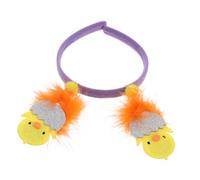 POPETPOP Whimsical Feathered Chick Easter Hairband Adjustable Comfortable Headband for Adults Boy Girl Fun Party Accessory for Easter Celebration Festive Outfits
