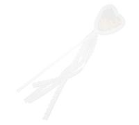 POPETPOP White Heart Fairy Wand for Dress and Performance, Easy to Grip Cloth and Plastic Material, Versatile Fairy Cosplay Prop for Children Party Favors and Birthday Gifts