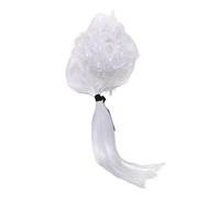 POPETPOP White Judge Cosplay Wig Long Performance Wig for Lawyers and Court Costumes Reusable Gentleman Style for Party and Role Play