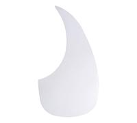 POPETPOP White Plastic Guitar Pickguard Shield Easy to Use Pickguard Set to Protect the Guitar for Acoustic and Folk Styles