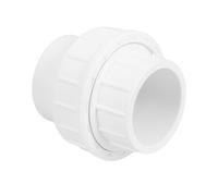 POPETPOP White PVC Pipe Connector Adapter High Impact Resistance and Easy Connection for Indoor and Underground Sprinkler Systems, Sturdy Pipe Fitting for Water and Drainage Applications