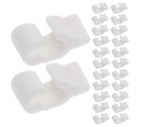 POPETPOP Wire Grid Cube Connectors 48Pcs Plastic Clips White Including Dog Kennel Panel and Modular Storage for Pet Playpen and Wire Shelf Organizer