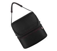 POPETPOP Wireless Speaker Bag with Handle Neoprene Protective Case | Black Storage Pouch, Soft Grip Carry Design, Pockets for Cord and Small Accessories