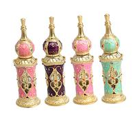 POPETPOP Women Essential Oil Bottle Perfumes Para Mujer Refillable Perfume Container Retro Frosted Bottle Vintage Perfume Arabic Bottles Angels Travel Crystal Hardcover