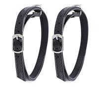 POPETPOP Women High Heel Shoe Straps 1 Pair Black Faux Leather Detachable | Cross Design for Open Toe Heels and Sandals, Slip Reduction, Quick, Easy Wash and Dry