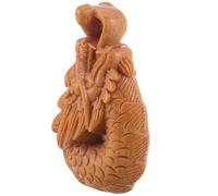POPETPOP Wood Dragon Pendant Keychain Lightweight Wood Pendant with Dragon Shape Easy to Carry for Men the Elderly Creative Retro Style