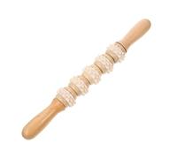 POPETPOP Wood Wheel Massager Wooden Body Massage Stick for Deep Tissue Muscle Relaxation and Portable Therapy During Work or Rest