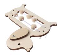 POPETPOP Wooden DIY Abacus Educational for Preschool , Cognitive and Mathematical Skills Development Tool, for Early Childhood Education and Schools, Beige Colour