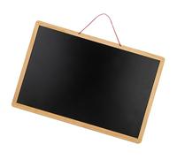 POPETPOP Wooden Double-Sided Chalkboard 20x30cm with Hanging Rope, Multifunctional Black and White Magnetic Message Board for Coffee Shop, Classroom, and Home Writing Display