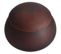POPETPOP Wooden Go Chess Pieces Jar for Storage and Easy Carry Brown