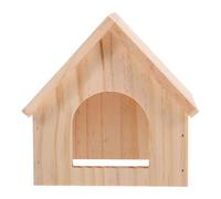 POPETPOP Wooden Hamster Hideout Hut for Guinea Pig and Pets of Similar Size, Providing a Cozy and Secure Environment with Exercise and Play Platform, Unique and Adorable Design for Indoor