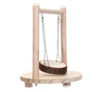 POPETPOP Wooden Hamster Swing Small Animal Toy Delicate Appearance Lovely Style Stress Relief Play for Guinea Pig and Small Pets