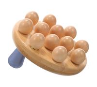 POPETPOP Wooden Hand-held Massage Tool for Relief and Blood Flow Stimulation, Portable Body Massager Suitable for Home and Gym Use