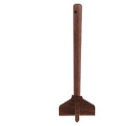 POPETPOP Wooden Handheld Potato Masher Round Shape and Sturdy Construction for Versatile Kitchen Usage, for Mashing Potatoes and Fruits in Restaurant or Home Kitchen