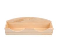 POPETPOP Wooden Small Pet Manger Rack Rabbit Grass Feeder Food Holder for Guinea Pigs Small Animals Feeding and Watering Supplies