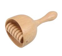 POPETPOP Wooden Swedish Torch Massage Cup with Integrated Roller Ergonomic Natural Wood Tool for Muscle Relaxation Body Sculpting Home Use