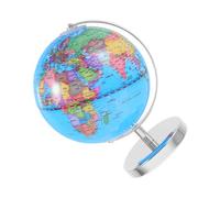 POPETPOP World Globe with Political Boundaries Interactive Learning Globe for Classroom and Office Decor Modern Educational Geography Tool Stylish Tabletop Tellurion Decor