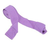 POPETPOP Yoga Mat Carrying Band and Stretching Belt Cotton Multi-Function Yoga Training Strap for Home Exercise and Gymnastics with Shoulder Sling Purple