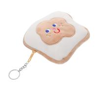 POPETPOP Zipper Change Pouch Coin Holder Change Purse Plush Cute Cartoon Design Portable Storage for Women and Travel Everyday Use