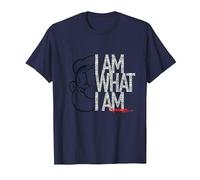 Popeye I AM What I AM Signature Phrase T-Shirt, Men, Navy Blue, Small