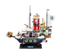 Popeye Ship Building Blocks Adults: PANTASY Popeye Steamship Building Bricks Sets Adults Boat Building Kit Model Pirate Ship Technic Vehicle