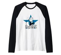 Popeye The Sailor Man Pop Art Star Retro Comic Raglan Baseball Tee