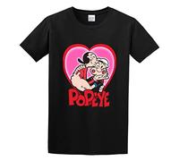 Popeye The Sailor Man Popeye and Olive OYL Popeye Cartoon 100% Cotton Mens Tshirt Size M