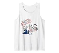 Popeye The Sailor Man Strong and Fearless Legend Retro Comic Tank Top