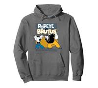 Popeye The Sailor Man Vs Brutus Bluto Retro Comic Pullover Hoodie