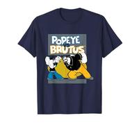 Popeye The Sailor Man Vs Brutus Bluto Retro Comic T-Shirt