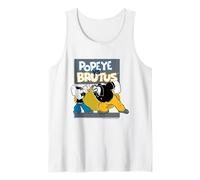 Popeye The Sailor Man Vs Brutus Bluto Retro Comic Tank Top