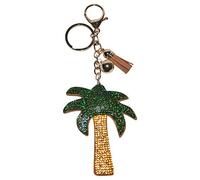 Popfizzy Palm Tree Bling Keychains for Women Girls - Crystal Purse Charm - Backpack Charms