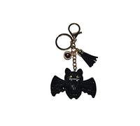 Popfizzy Rhinestone Keychain Accessories for Women, Car Keys Charms, Bling Keychain, Cute Purse Charms for Handbags, Bat (Gold), One Size