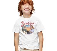 popfunk Bob Ross A Warm Winter Kids T Shirt, White, 3-4Y