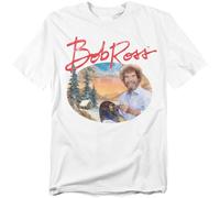 popfunk Bob Ross A Warm Winter Unisex T Shirt, White, Small