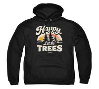 popfunk Bob Ross Happy Little Trees Unisex Hoodie, Black, Large