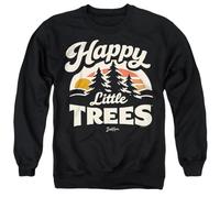 popfunk Bob Ross Happy Little Trees Unisex Sweatshirt, Black, XX-Large