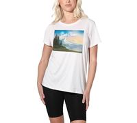 popfunk Bob Ross Landscape Signature Ladies T Shirt, White, X-Large