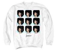 popfunk Bob Ross Many Faces Of Bob Pop Art Unisex Sweatshirt, White, Medium
