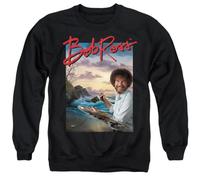 popfunk Bob Ross Ocean Painter Unisex Sweatshirt, Black, XX-Large