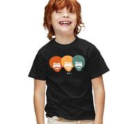 popfunk Bob Ross Traffic Light Kids T Shirt, Black, 12-13Y