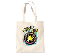 popfunk Marvel Ghost Spider Punk Logo Grocery Travel Reusable Tote Bag, Natural, 38X42Cm