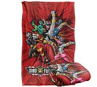 popfunk Power Rangers: Dino Fury Group Attack Silky Touch Super Soft Throw Blanket 91 x 147 Cm
