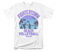 popfunk Top Gun The Volleyball in Jeans Unisex T Shirt, White