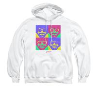popfunk Unisex Bob Ross Bright Pop Art Unisex Hoodie, White Hooded Sweatshirt (pack of 1)