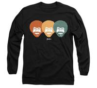 popfunk Unisex Bob Ross Traffic Light Unisex Long Sleeve T Shirt, Black Sweatshirt (Pack of 1)