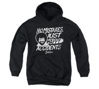 popfunk Unisex Kids Bob Ross Happy Accidents Youth Kids Boy Girls Pull-over Hoodie, Black Hooded Sweatshirt (pack of 1)